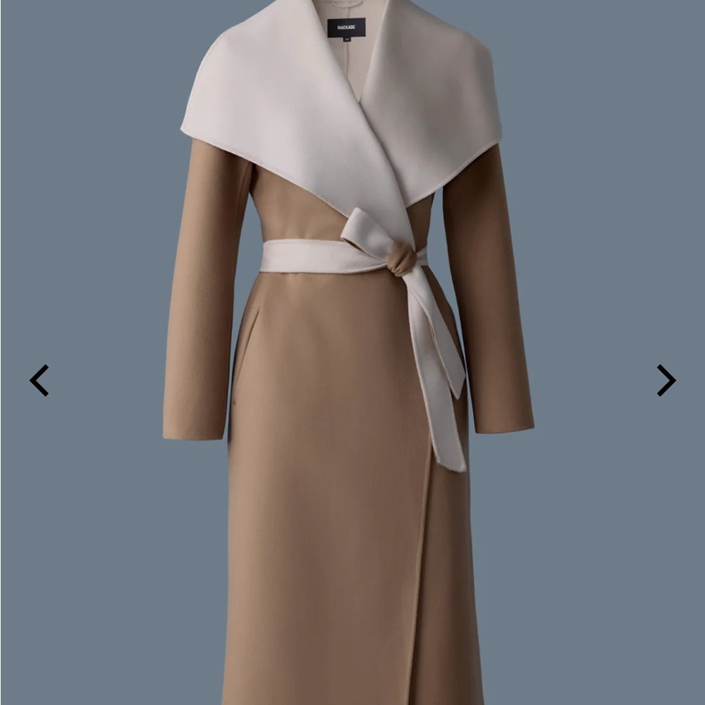 Mackage Double-face wool wrap coat